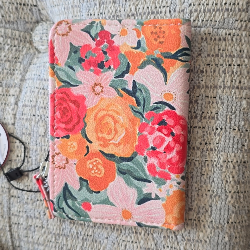 MUNDI BRAND WOMEN'S SMALL "FRUIT PUNCH FLORAL" WALLET WITH RFID PROTECTI…